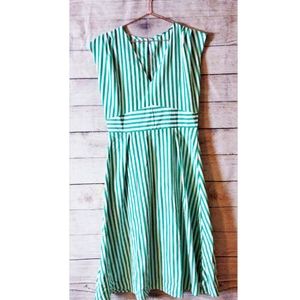 🔥Fit & flare Striped dress